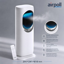 Soğutucu Isıtıcı Buharlı Mobil Fan Su Depolu 291 241 810mm Airpoll Hf02