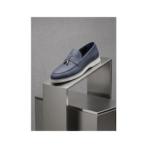 Crc Ayakkabı Handmade Lacivert Leather Men's Oxford - Executive Elite Seri