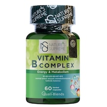 Natures Supreme Vitamin B Complex 60 Kapsül Aromasiz