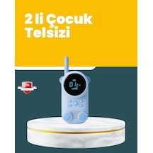 Lcd Ekranlı Çocuk Telsizi İki Yönlü Ses 1-3 Km Çekim Mesafesi