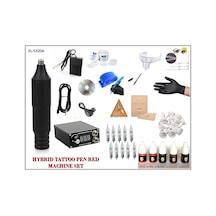 Xl-5320 Hybrıd Red Tattoo Pen Kalıcı Makyaj Makinası Seti - 20 Pa