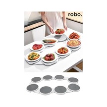 Robo Döner Servis Tepsisi, Gri, 90 X 55 Cm, Sessiz Tekerlek Sistemi