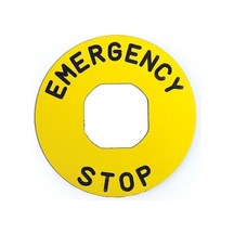 Emas Bet60p B Etiket Plastik-60 Mm Emergency Stop