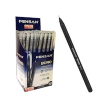 Büro Tükenmez Kalem Siyah 50 X 10'lu Siyah