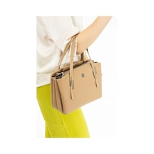 Just Polo Kadın Yeni Sezon 5 Bölmeli El Ve Omuz Çantası 4030mh 2066mh 5013mh Vizon