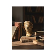 Antik Yunan Heykeli Gold Dekoratif Mini Obje, Figür Mitolojik Sanat Dokunuşlu Masaüstü Dekor