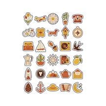 30 Adet Retro Vintage Posta Pulu Sticker Seti - Ajanda Defter Laptop İçin Çok Renkli