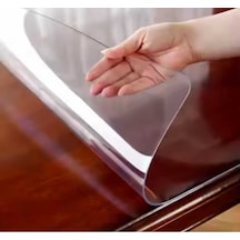 1.2 Mm Kalinlik 100 Cm En Şeffaf Kalın Pvs Masa Koruyucu Mika Masa Örtüsü 100 X 110