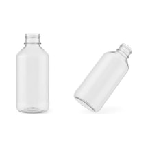 250 Ml Şeffaf Boş Pet Şişe Gülsuyu Vb Ürünler Için, Dayanıklı Ve Hafif Plastik Şişe Kapakları Pembe 100 Adet Şeffaf