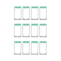 Paşabahçe  43736 Breakfast 12'li Turkuaz Kapaklı Vakumlu Kavanoz 730cc