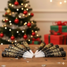 Yılbaşı Vuvuzela 6lı Paket Happy New Year Yazılı Altın Veya Gümüş Simli Diğer