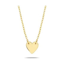 Kuyumcudukkani Zincirli"7mm Kalpli"kolye-37113-g Gold