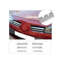 Renault Megane 2 Uyumlu 2004-2006 Ön Panjur 6 Panjur Paslanmaz Çelik