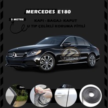 Mercedes E180 Oto Araç Kapı Koruma Fitili 5 Metre Parlak Siyah Renk