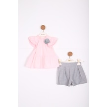 Xo Kids Kız Çocuk Elbise 1-5 Yaş 3551 Pembe