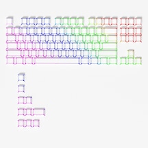 Folding Shadow Mekanik Rgb Klavye Pbt Tuş Seti