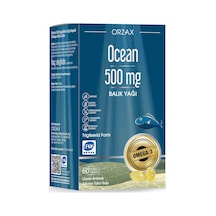 Orzax 500mg Saf Balık Yağı Limon Aromalı Blister 60 Kapsül