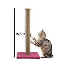 90 Cm Büyük Kedi Tırmalam Tahtası Catnipli Uzun Tırmalama Tahtası Minder Yüzey Pembe