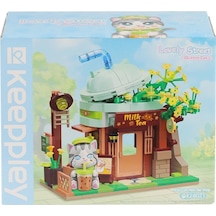 Kp28021 Keeppley Lovely Street - Ash Cat Milk Tea Shop 411 Parça Yapım Seti