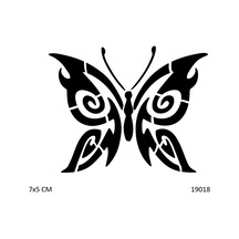Airbrush Tattoo Tribal Kelebek Yapışkanlı Stencil Süsleme Ve Boyama Kalıbı