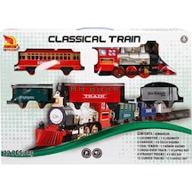 1553 Klasik Tren Seti Sesli ve Işıklı 22  Parça