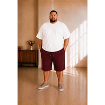 Sngl Tekstil Erkek Büyük Beden Kapri 3xl 4xl 5xl 6xl 7xl 8xl 9xl. Bordo