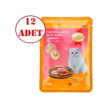 Smart Heart Kedi Konservesi Tavuk Pirinç Ve Havuçlu 85 Gr 12 Ad