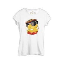Birthday Monster Truck With Number 5 Beyaz Kadın Tshirt 001