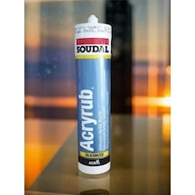 Soudal Silikonize Akrilik Mastik Antrasit Gri 500gr Antrasit