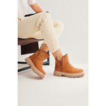 Aniitta Taba Süet Kürklü Kısa Bot 001