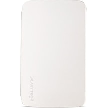 Samsung Uyumlu Galaxy Tab 3 T310 8" Yan Kapaklı Kılıf Beyaz (116551030)