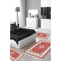 Eko Trend Djt Yıkanabilir Kaymaz Taban 3 Lü Yatak Odası Takımı S5009 Osmanli Bordo