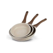 Wenlin Thermoad 3'lu Granit Döküm Tava Seti 20-24-28 Cm Vizon Vizon