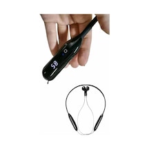 100 Saat Kablolu Boyun Askılı Dijital Göstergeli Bluetooth Kulaklık Dijital Göstergeli Kulaklık