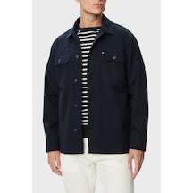 Tommy Hilfiger Logolu Pamuklu Regular Fit Göğüs Cepli Ceket Erkek Ceket Mw0mw43471 Dw5 Lacivert
