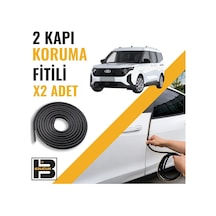 Ford Courier Panelvan 2023-2025 Kapı Koruma Fitili-iki Kapı-siyah-bm1108