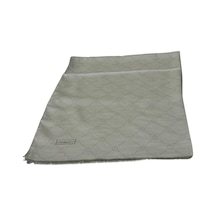 Piramit 80 190 Pamuk Monogram Şal Silver Gri 01949-10