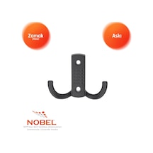 Noktali Askı, Metal Vestiyer Askısı, 34 Gr, Dolap Ve Duvar Askılığı, Matsi Yah Vidalı