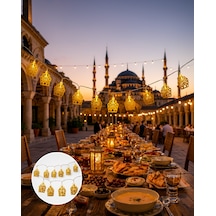 Dekoratif Ramazan Led Işık Cami Tasarımı Pilli Diğer