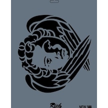Rich New Seri N-388 Stencil 35x25 Cm - Elwm-287562 Renkli