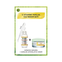 Garnier C Vitamini Parlak Süper Aydınlatıcı Serum 30 ML + C Vitamini Parlak Günlük Aydınlatıcı Krem 50 ML