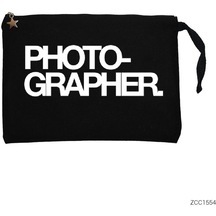 Photographer Siyah Clutch Astarlı Cüzdan / El Çantası