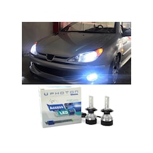 Peugeot 206 Led Xenon Uzun Far Ampulü H7 Access Yeni Seri Beyaz 2003+