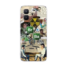 İnfinix Gt 50 Pro Uyumlu Breaking Bad Kolaj Baskılı Silikon Kılıf Renkli