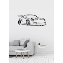 Porshe Gt Desenli Dekoratif Metal Duvar Süsü