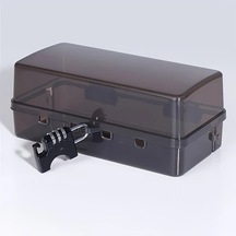 Fastbuy Yüksek Kalite Siyah Su Geçirmez 6 Prizli Uzatma Kablosu, Pil Gerektirmez, Abs Kasa, Duvar Montaj