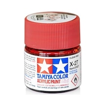 X-27 Clear Red Parlak Akrilik Boya 10 Ml 0,15 L