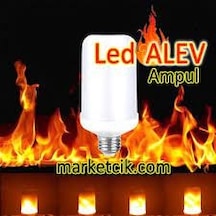 5w Alevli Led Ampul Alev Efekttli Lamba Duyu Restorant Kafe Villa