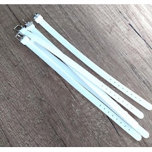 5 Li Silikon Ayarlanabilir 08 Mm Charm Takılabilen Bileklik Beyaz Çok Renkli