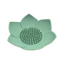 Banyo Ev Ve Yaşam Lotus Sabun Kutusu Sabun Tepsisi Tutacağı Kutu Konteyner, Yeşil